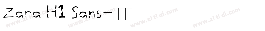 Zara H1 Sans字体转换